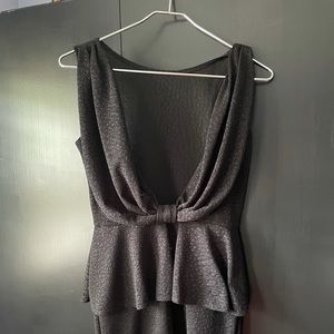 Low Back Black Dress